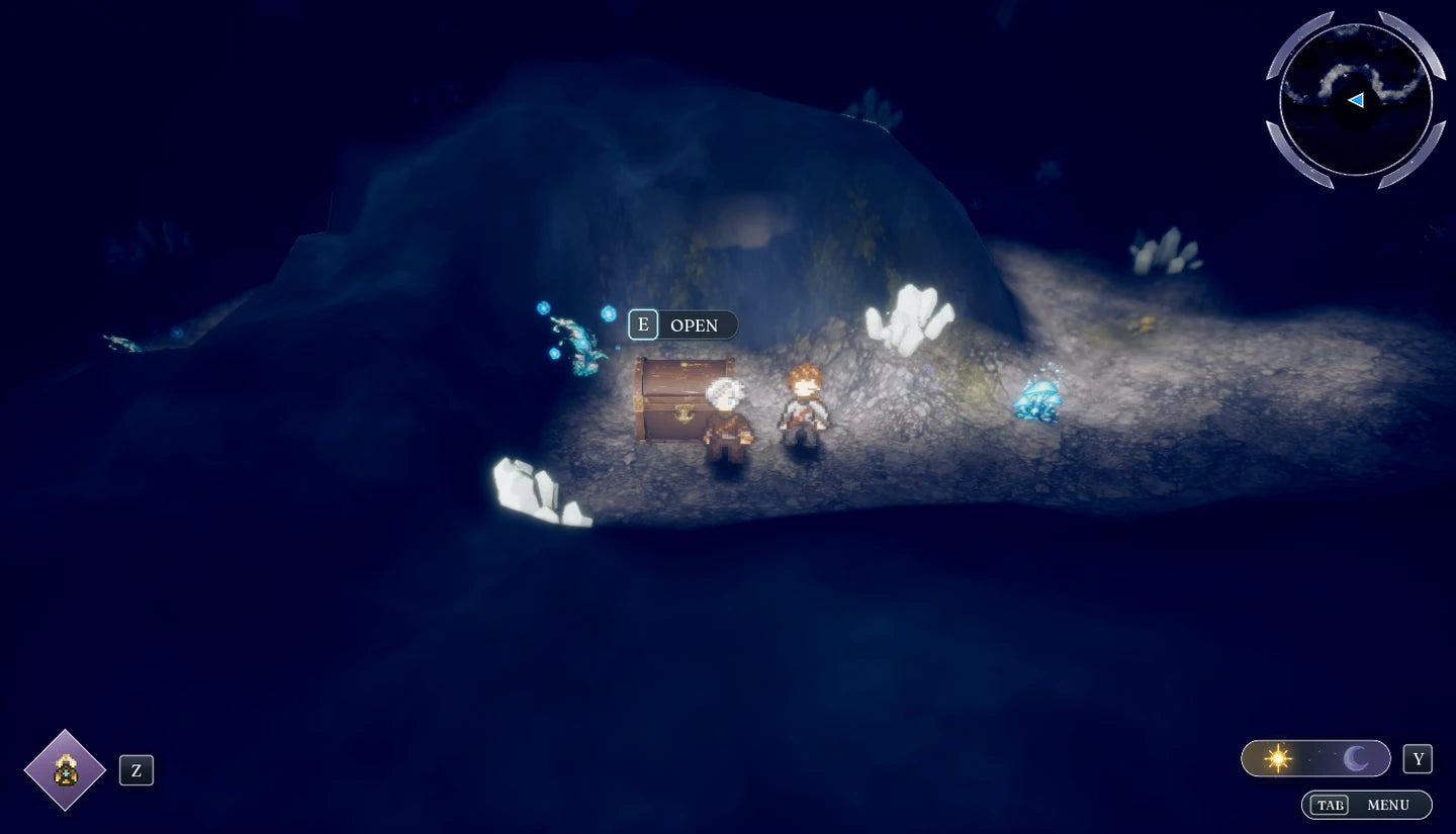 Treasure hidden in the cave