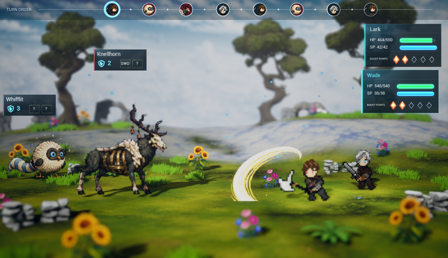 Cerulean Climb battle