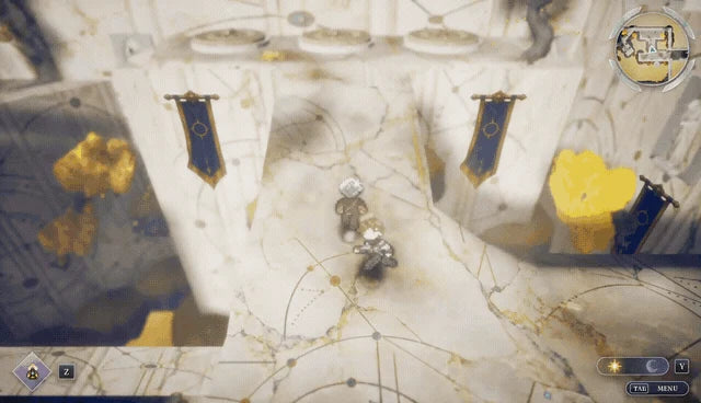 Turning temple mechanisms to open a path